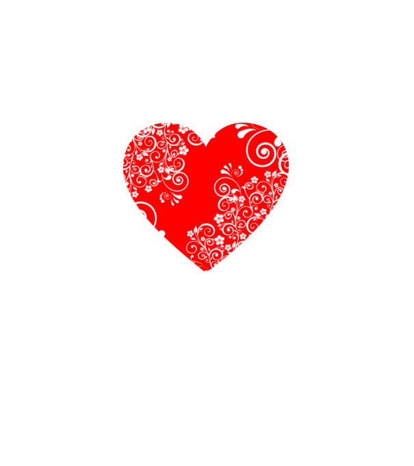 Heart (white) minta fehér pólón