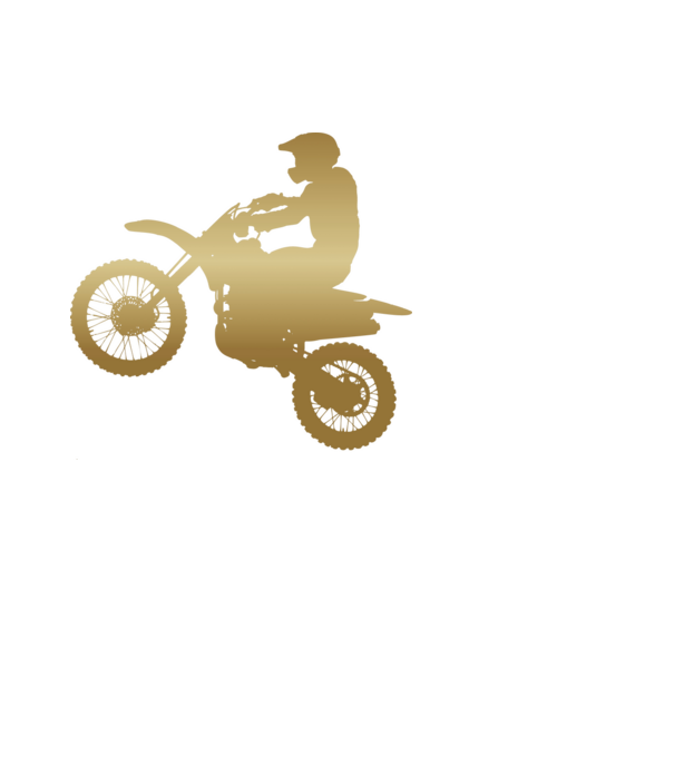 Golden Motocross minta fekete pólón