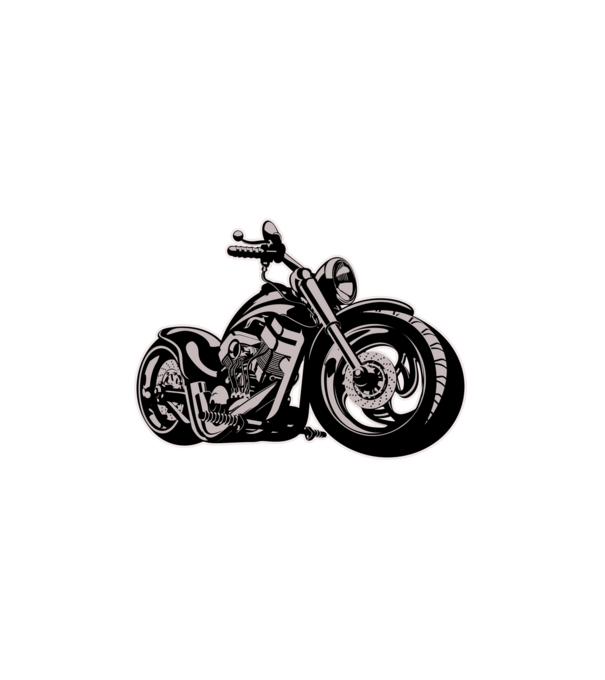 Chopper minta fehér pólón