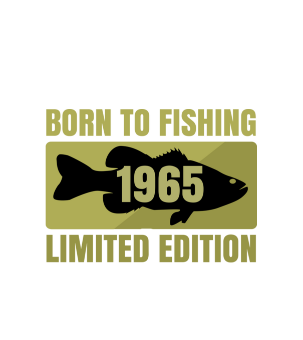 Born to Fishing 1965 minta fehér pólón