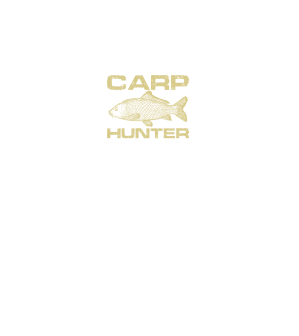 Carp Hunter (Ponty vadász) minta fekete pólón