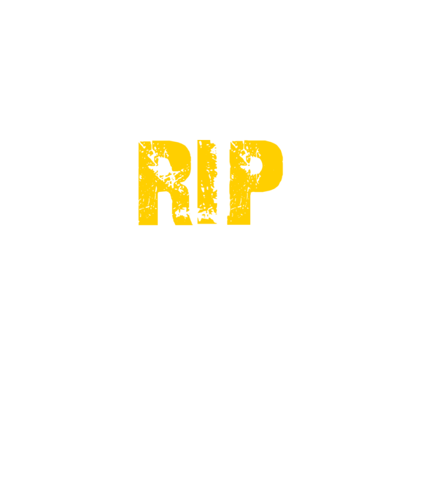 RIP minta fekete pólón