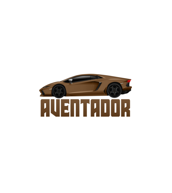 Aventador minta fehér pólón