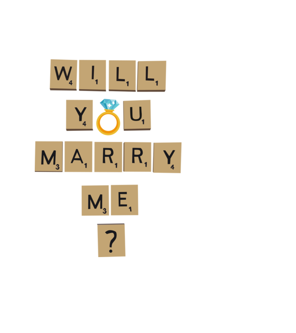 Will you marry me? minta világoskék pólón
