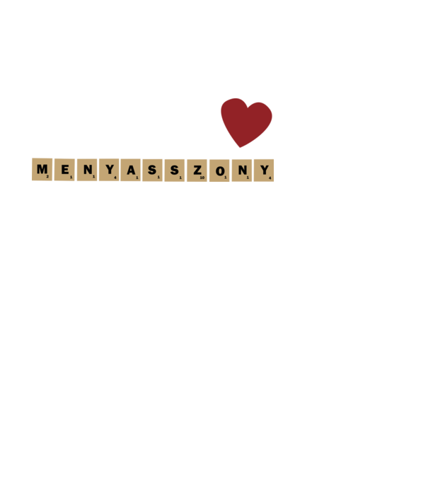 Menyasszony minta fehér pólón