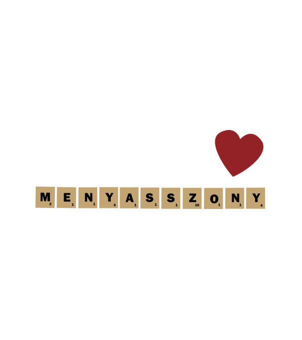 Menyasszony minta fehér pólón