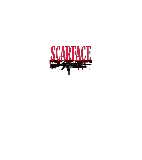 SCARFACE minta királykék pólón