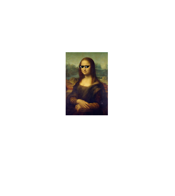 Mona Lisa ( Thug Life ) minta fekete pólón