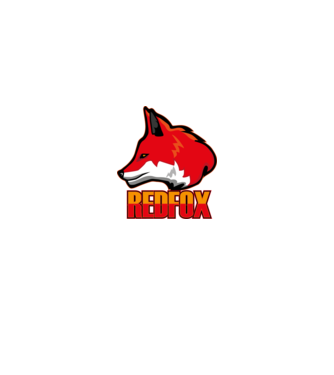 REDFOX minta fekete pólón