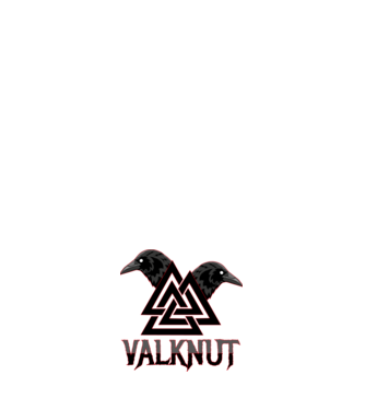 VALKNUT minta fehér pólón