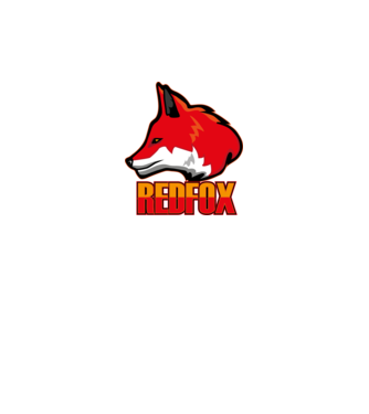 REDFOX minta fekete pólón