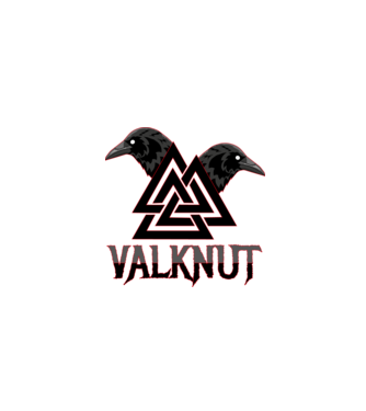 VALKNUT minta fehér pólón