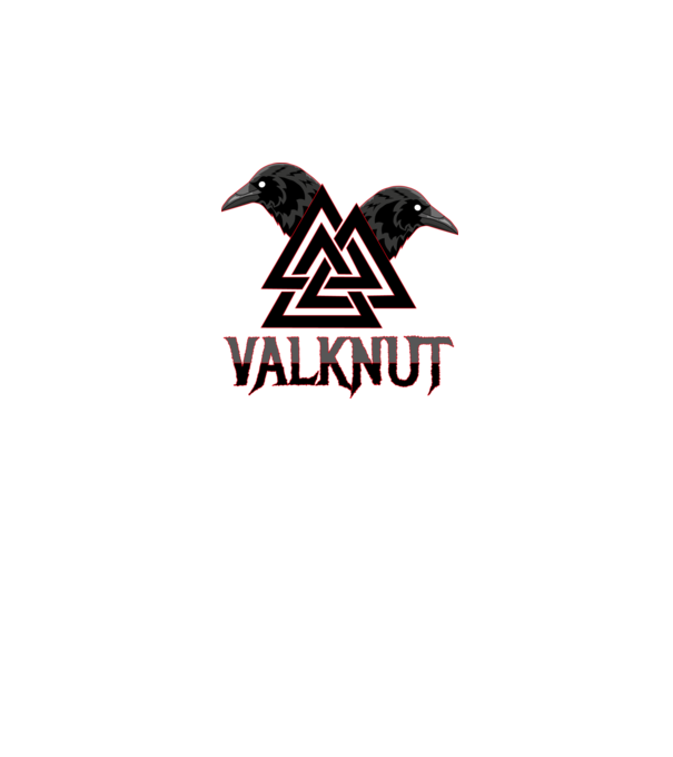 VALKNUT minta szürke pólón