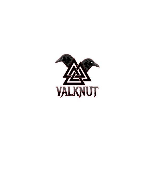 VALKNUT minta fehér/piros pólón