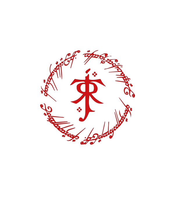 Tolkien minta fehér pólón