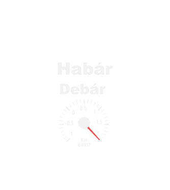 Habár Debár Két Bar minta fekete pólón