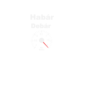 Habár Debár Két Bar minta fekete pólón