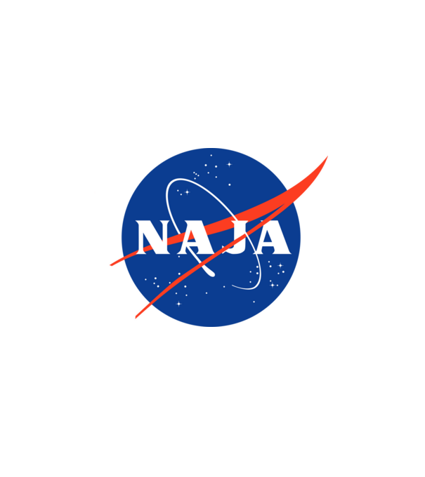 A magyar NASA minta fehér pólón