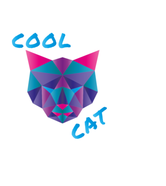 cool cat minta fekete pólón