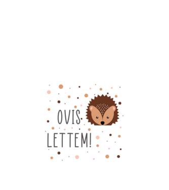 SAO_S197_OvisLettem_Hedgehog minta fehér pólón