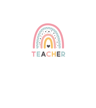 SAO_S194_Teacher_Rainbow minta fehér pólón