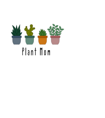 SAO_T038_PlantMom minta fekete pólón