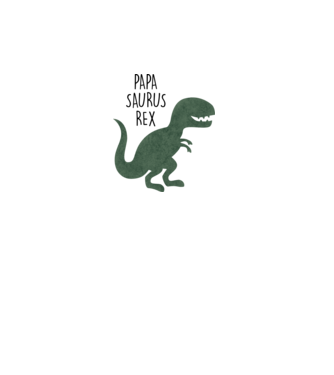 SAO_T103_PapaSaurusRex minta fehér pólón