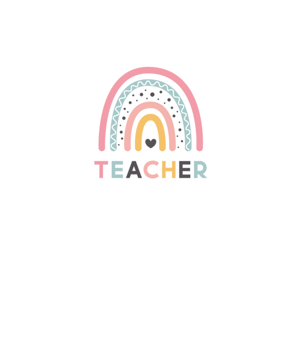 SAO_S194_Teacher_Rainbow minta fehér pólón