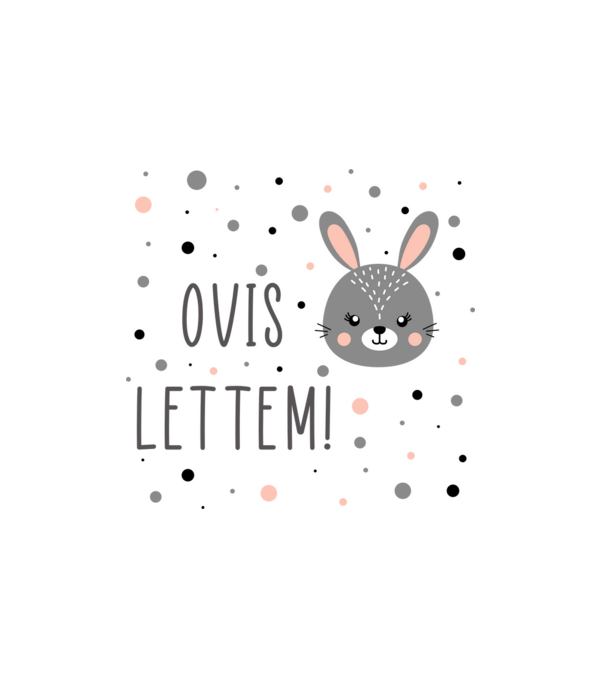 SAO_S198_OvisLettem_RabbitGirl minta fehér pólón