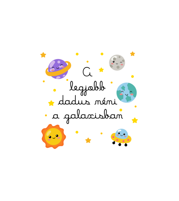 SAO_T092_TeacherDaySolarSystem_Nanny minta fehér pólón