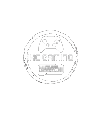 IHCGaming logo minta fehér pólón