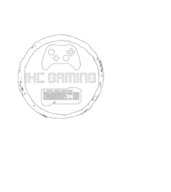 IHCGaming logo minta fehér pólón