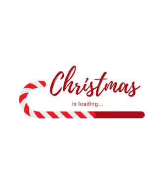 Christmas is loading_03 minta fehér pólón