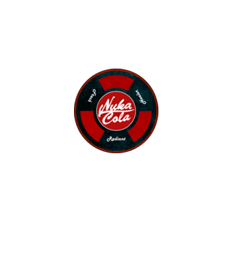 Nuka cola minta szürke pólón