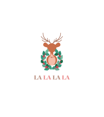 FA LA LA LA LA_Rudolf_2 minta homokszín pólón