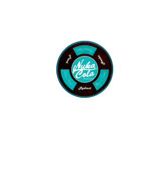 Nuka cola QuanTum minta fehér pólón