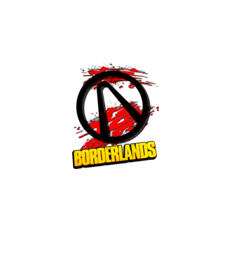 Borderlands minta fehér pólón