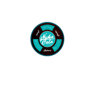 Nuka cola QuanTum minta fehér pólón