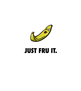 Just fru it white minta farmerkék pólón