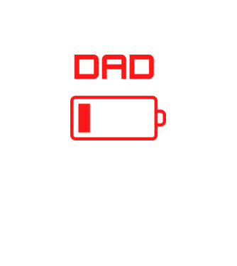 Dad minta fekete pólón