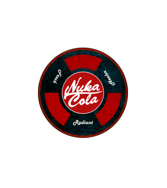 Nuka cola minta fehér pólón