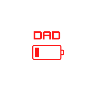 Dad minta fekete pólón
