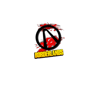 Borderlands minta fehér pólón