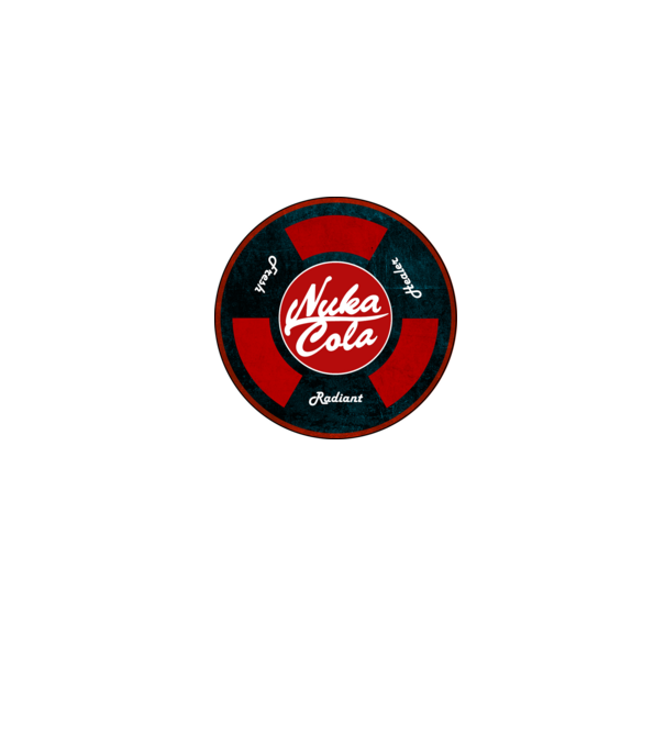 Nuka cola minta szürke pólón