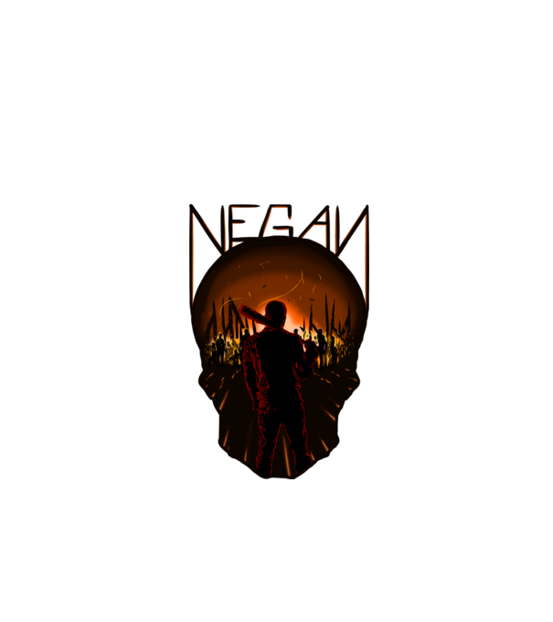 TWDNegan minta fehér pólón
