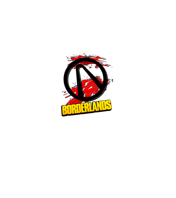 Borderlands minta fehér pólón