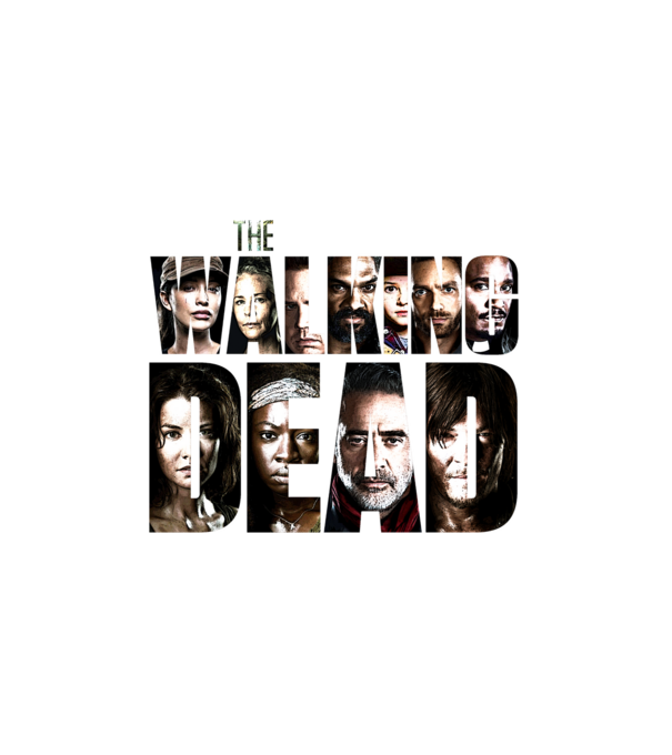 TWD Portraits minta fehér pólón