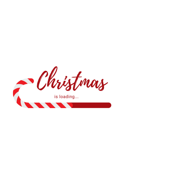 Christmas is loading_03 minta fehér pólón