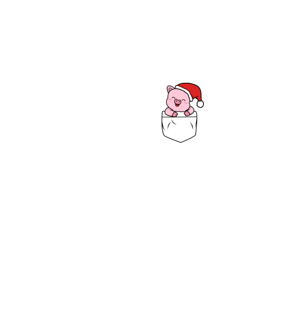 Pocket_Pig_01 minta fehér pólón