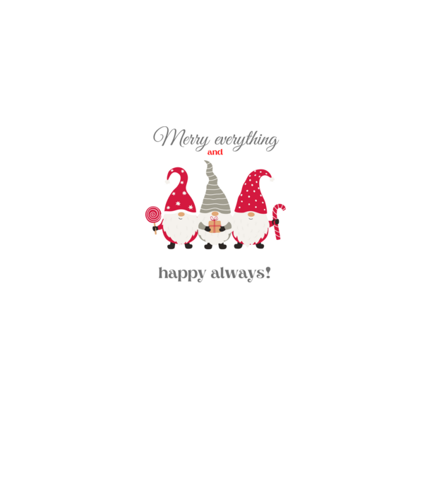 Merry everything minta szürke pólón